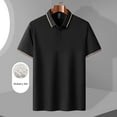 thumbnail image 1 of Men's Mulberry Silk Polo Shirts Summer Shirts Short Sleeve Polo Shirt, 1 of 22