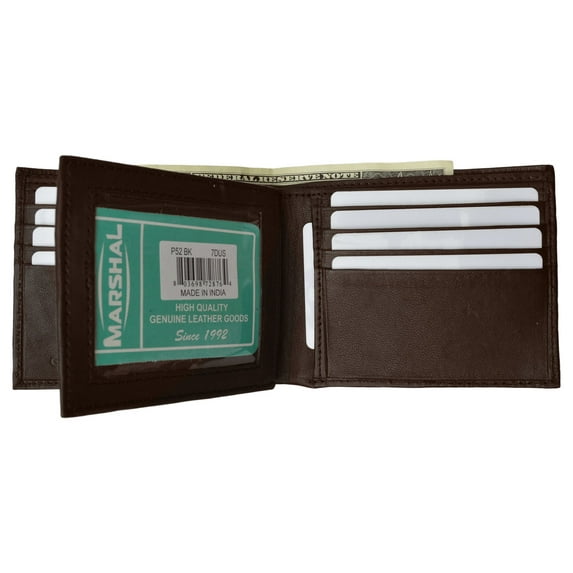Men's Multi-Card Compact Center Flip Bifold Wallet P 52