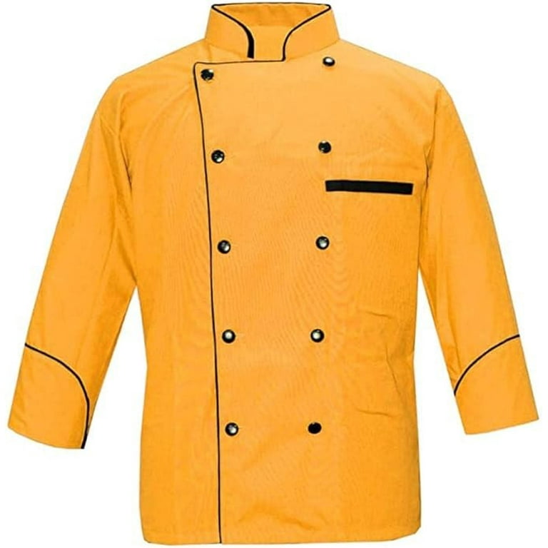 Yellow chef jacket deals