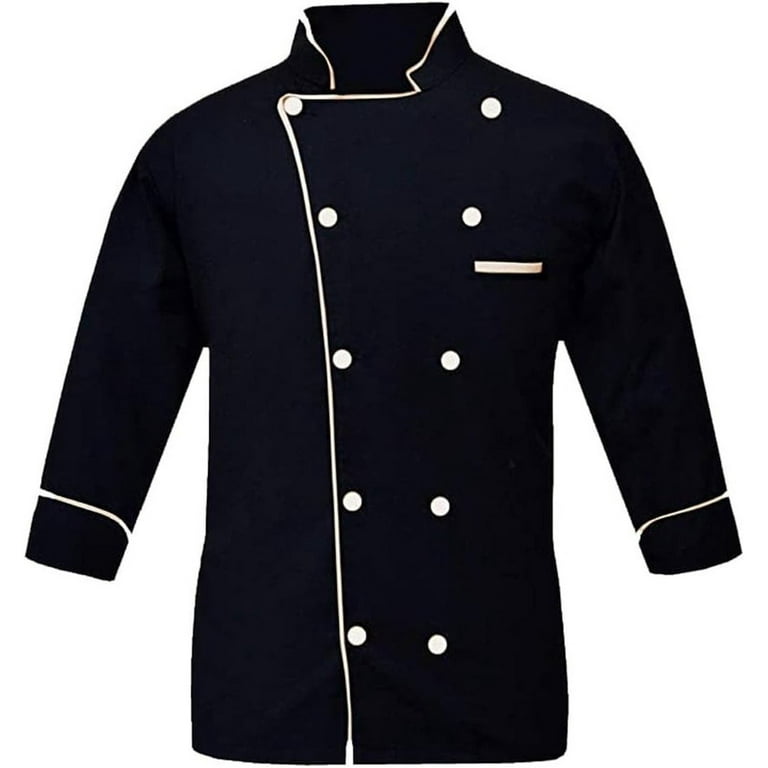 Troz Men s Multi Color Chef Jacket Light Weight Chef Coat Without Piping Size S 5XL Size 3XL Black