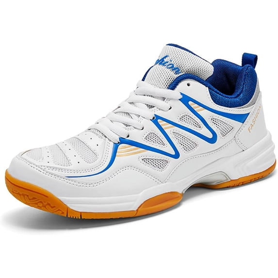 Men's Multi-Court Sneakers Lightweight Anti Slip Athletic Shoes for Badminton, Tennis, Indoor Court Shoes