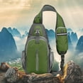 thumbnail image 1 of Men's Multi-Functional Chest Bag, Trendy Shoulder Backpack with Earphone Hole, Spacious Design for Travel, Sports, and Casual Daily Use, for Men and Students, 1 of 4