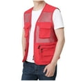 thumbnail image 1 of Men's Multi-Pocket Cargo Vest Lightweight Casual Full Zip Tank Coat for Outdoor Work, Fishing, Travel & Photography, 1 of 7
