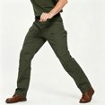 thumbnail image 1 of Men's Multi-Pocket Cargo Work Pants Relaxed Fit Stretch Outdoor Straight Leg Trousers, 1 of 9