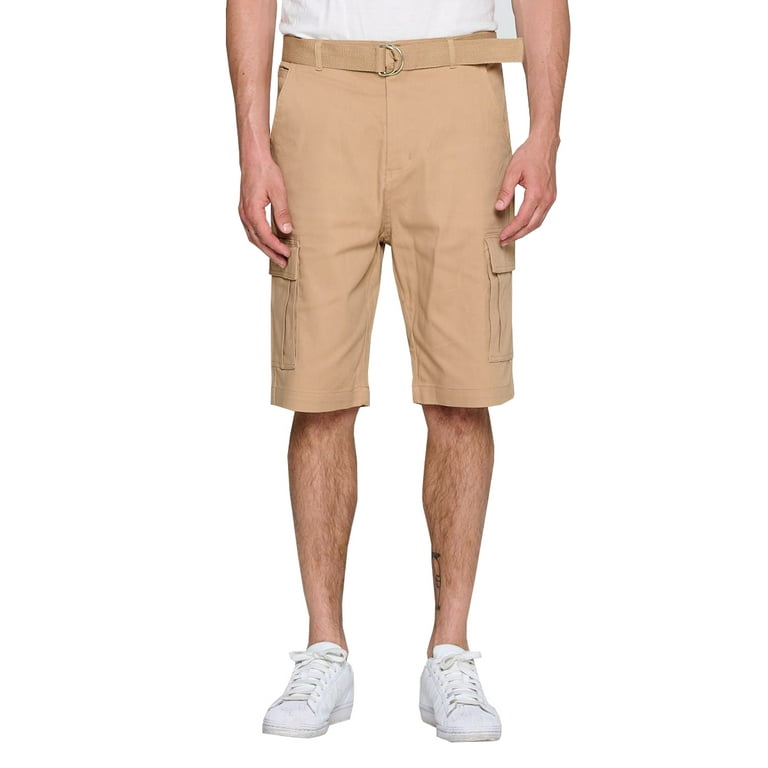 Men's Multi Pocket Casual Stretch Cotton Cargo Dress Shorts With