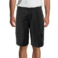 thumbnail image 1 of Men's Multi Pocket Cotton Regular Fit Embroidered Casual Fashion Cargo Shorts (Black, 34), 1 of 3