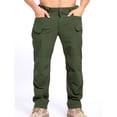 thumbnail image 1 of Men's Multi-Pocket Stretch Cargo Pants Straight Leg Outdoor Casual Trousers, 1 of 9