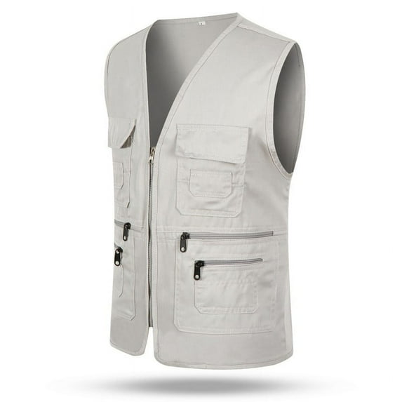 Men's Multi Pocket Travelers Fishing Photography Director Casual Outdoor Vest