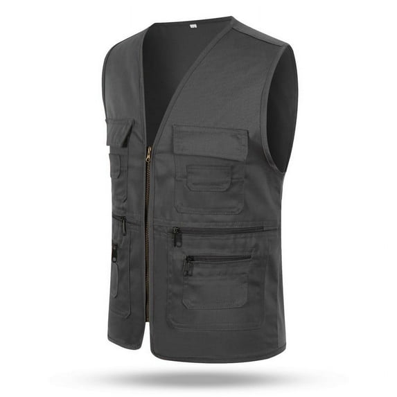 Men's Multi Pocket Travelers Fishing Photography Director Casual Outdoor Vest