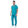 thumbnail image 1 of Men's Multi Pocket Utility Medical Scrubs - Style 102AV, 1 of 8