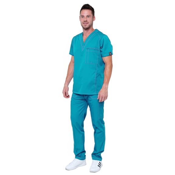 Men's Multi Pocket Utility Medical Scrubs - Style 102AV