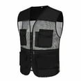 thumbnail image 1 of Men's Multi-Pockets Fishing Travel Cargo Vest - Zipper Front Sleeveless Jacket, Breathable Lightweight, L-XXXL, Outdoor Work, 1 of 2