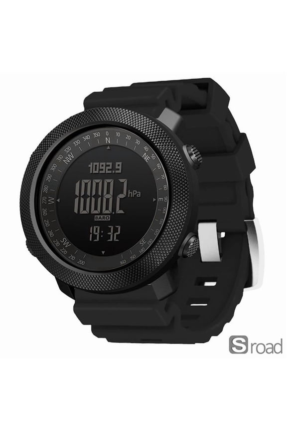 Men's Multifunction Digital Sports Watch With Altimeter Barometer Compass - 50M Waterproof Outdoor  Watch With Fitness Tracker, Thermometer For Hiking Running Camping