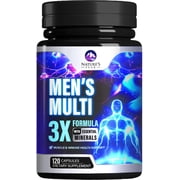 Mens Multivitamins Supplement - Complete Daily Multivitamin for Men with Vitamin B12, A, C, D, E, Zinc, Calcium, Iron, Folate - Immune Health & Energy Support - High Potency & Non-GMO - 120 Capsules