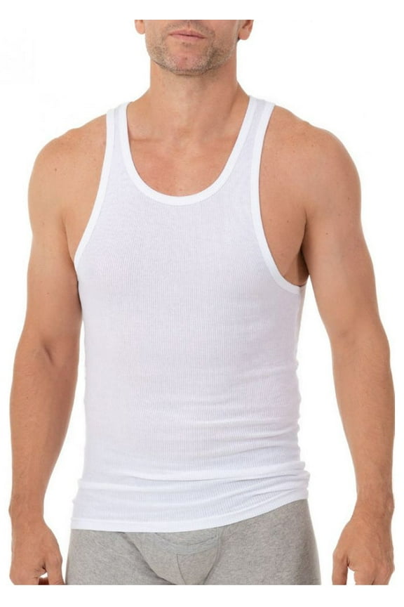 Men's 100% Cotton Athletic Tank, 3-Pack