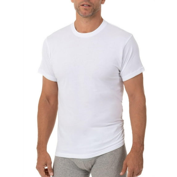 Men's Munsingwear MW50 100% Cotton Crew Neck Shirt - 3 Pack (White S)