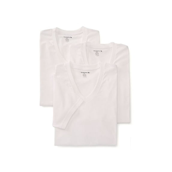 Men's Munsingwear MW52 100% Cotton V-Neck Shirt - 3 Pack (White S)