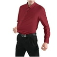 thumbnail image 1 of Men’s Muscle Fit Dress Shirts Men's Dress Shirts Long Sleeve Stretch Wrinkle-Free Solid Business Formal Casual Button Down Shirt Muscle Fit Big and Tall Button-Down Shirt, 1 of 4