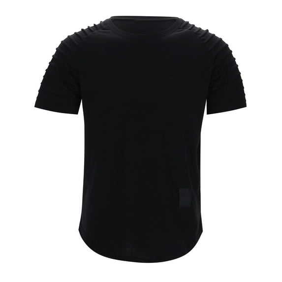 Men's Muscle Fit Gym T-Shirt Raglan Sleeve Bodybuilding Workout Tee Fashion Hipster Athletic Shirt Comfortable Breathable Training Top Men's Tops T-Shirt Casual Crew Neck Loose