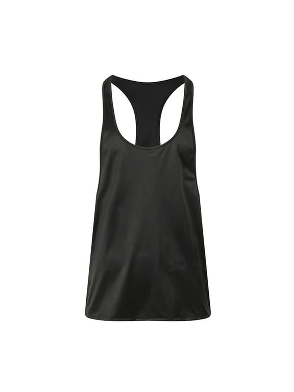 Men's Muscle Gym Workout Stringer Tank Tops Racerback Fitness Bodybuilding Sleeveless Athletic Vest T-Shirts