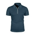 thumbnail image 1 of Men's Muscle Polo Shirts Dry Fit Short Sleeve Stretch Slim Fit T Shirts Workout Golf Shirt, 1 of 5