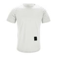 thumbnail image 1 of Men's Muscle T-Shirt - Pleated Raglan Sleeve Bodybuilding Gym Tee - 95% Polyester 5% Spandex, Short Sleeve, Fashion Workout Shirts, 1 of 5