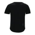 thumbnail image 1 of Men's Muscle T-Shirt - Pleated Raglan Sleeve Bodybuilding Gym Tee - 95% Polyester 5% Spandex, Short Sleeve, Fashion Workout Shirts, 1 of 5