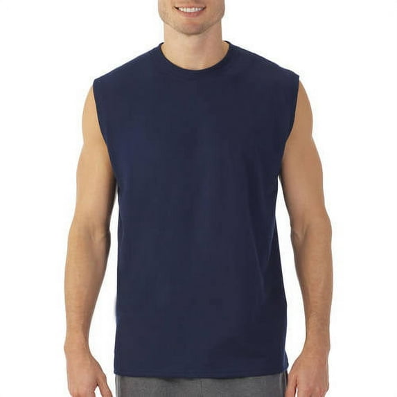 Men's Muscle T-Shirt with Rib Trim