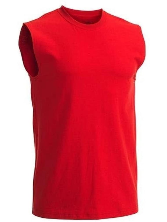 Men's Muscle T-Shirt with Rib Trim