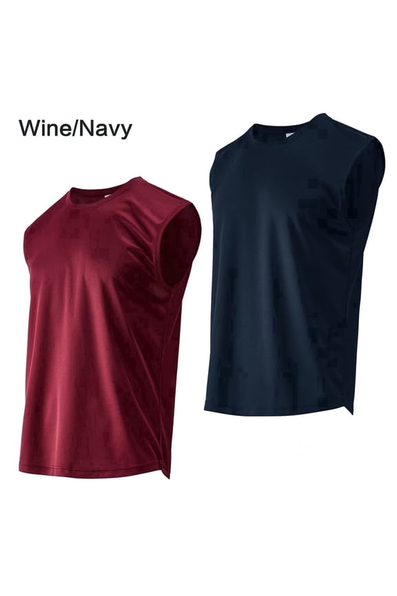 Men's Muscle Tank Tops, Breathable Sleeveless Shirts for Running, Gym & Daily Wear
