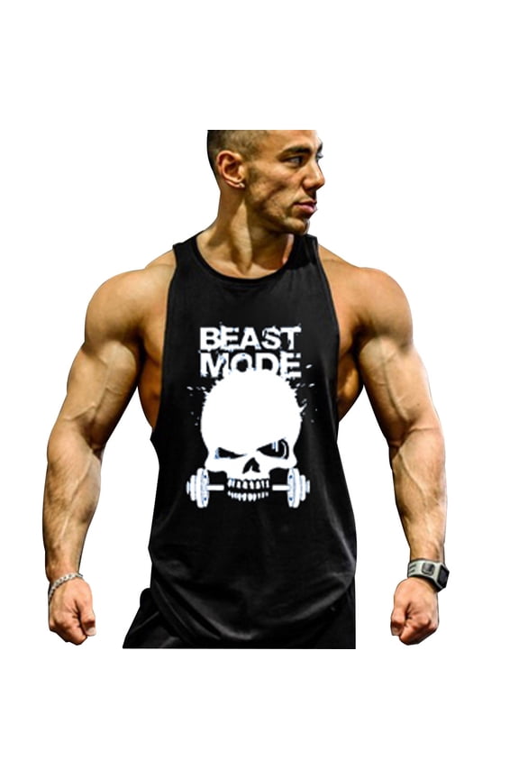Men's Muscle Workout Shirt Fitness Sleeveless Vest Stringer Tank Top