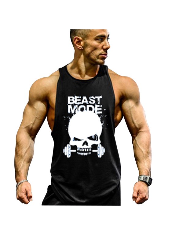 Men's Muscle Workout Shirt Fitness Sleeveless Vest Stringer Tank Top