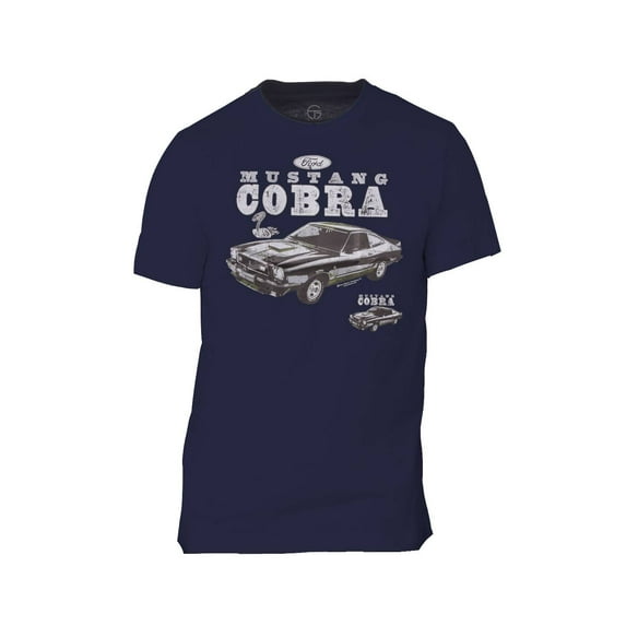 Men's Mustang Cobra Short-Sleeve T-Shirt - Navy - 2X-Large
