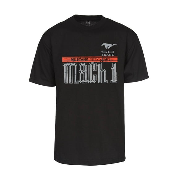 Men's Mustang Mach 1 Short-Sleeve Black T-Shirt - 2X-Large