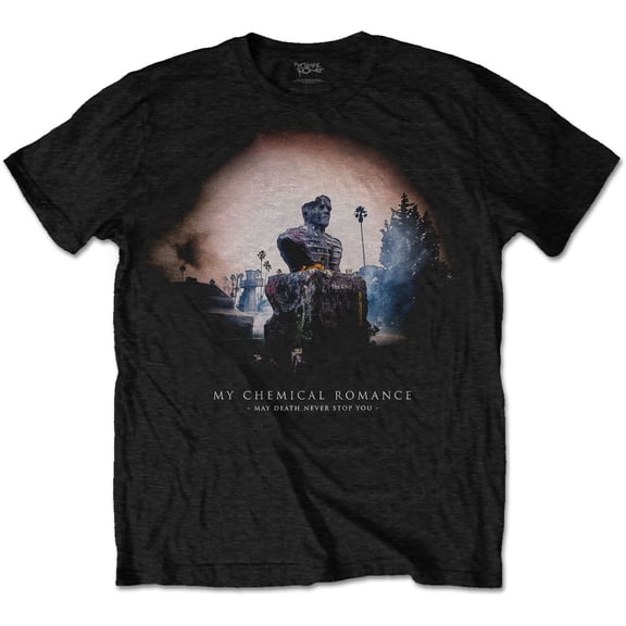 Men's My Chemical Romance May Death Cover Slim Fit T-shirt Large Black