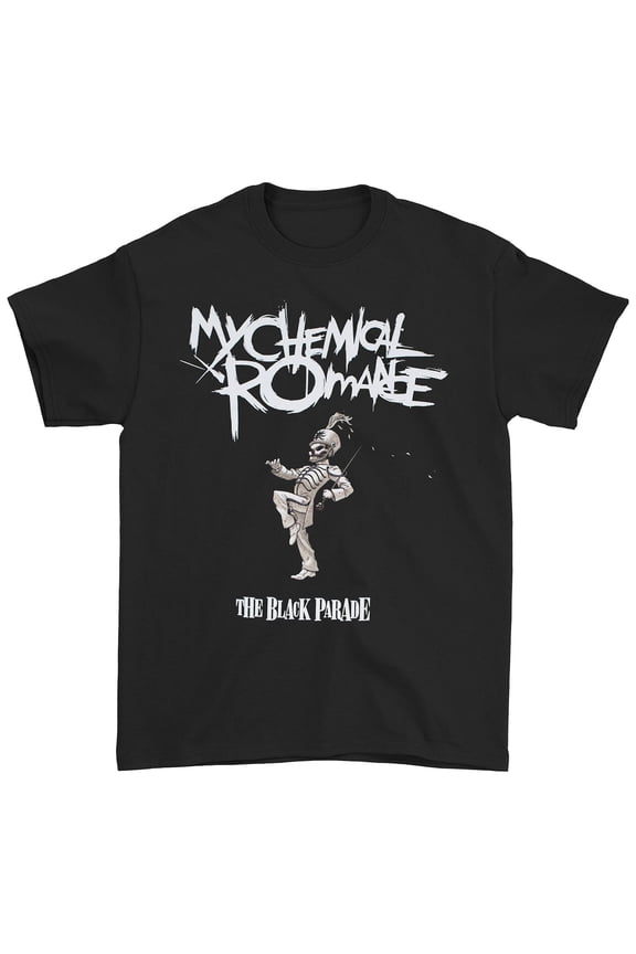 Men's My Chemical Romance The Black Parade Marching Skeleton T-shirt X-Large Black