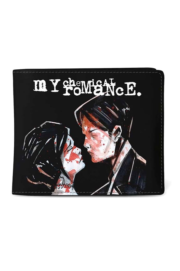Men's My Chemical Romance Three Cheers Premium Wallet Bi-Fold Wallet Black