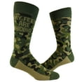 thumbnail image 1 of Men's My Feet Are Hiding Socks Funny Camo Army Print Hunting Novelty Graphic Footwear, 1 of 7