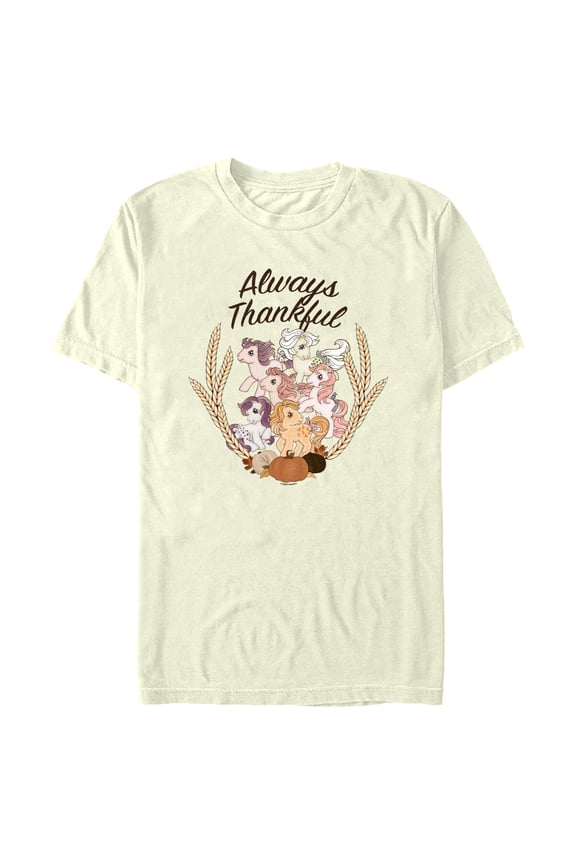 Men's My Little Pony Always Thankful Graphic Tee Beige Medium