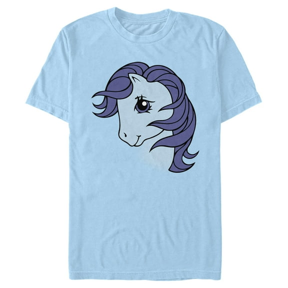 Men's My Little Pony Belle Portrait  Graphic Tee Light Blue Small