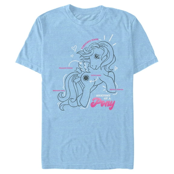 Men's My Little Pony Cutest Anatomy Lesson  Graphic T-Shirt