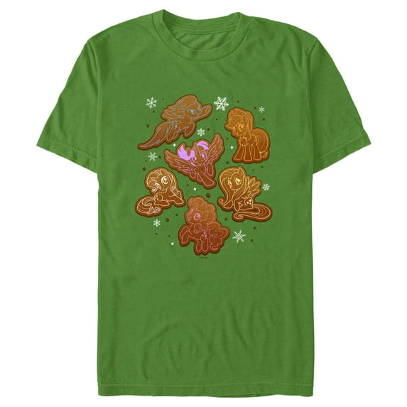 Men's My Little Pony: Friendship is Magic Gingerbread Ponies Graphic Tee Kelly Green Medium