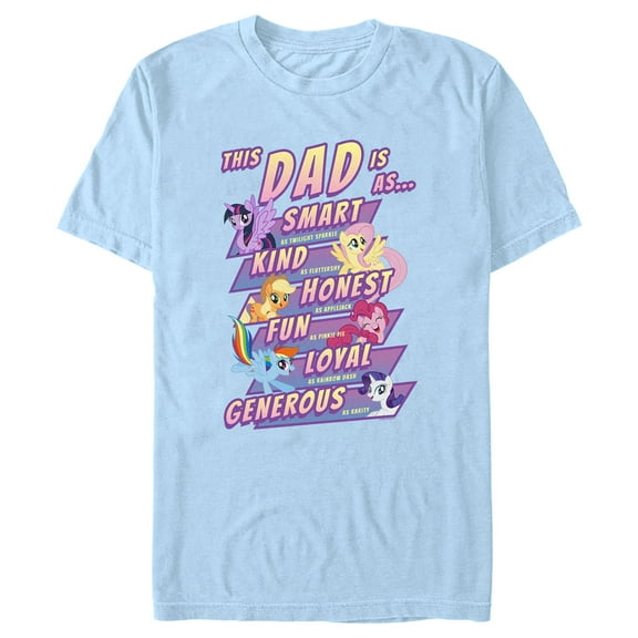 Men's My Little Pony: Friendship is Magic This Dad Is As…  Graphic Tee Light Blue X Large