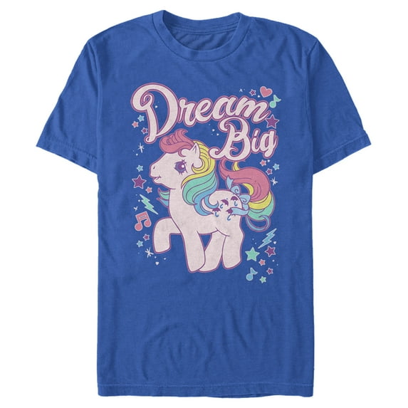 Men's My Little Pony Parasol Dream Big Graphic Tee Royal Blue Medium