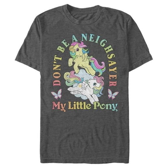 Men's My Little Pony Rainbow Neighsayer  Graphic Tee Charcoal Heather X Large