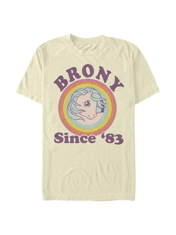 Men's My Little Pony Retro Brony Since 1983 Graphic Tee Beige Large