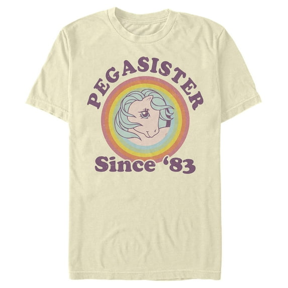 Men's My Little Pony Retro Pegasister Since 1983 Graphic Tee Beige Large