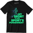 thumbnail image 1 of Men's My Sport Is Your Sport's Punishment Running Runner Track T-Shirt, 1 of 4