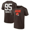 thumbnail image 1 of Men's Myles Garrett Brown Cleveland Browns Team Wordmark Player Name & Number T-Shirt, 1 of 3