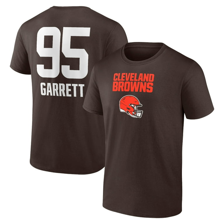 Men's Myles Garrett Brown Cleveland Browns Team Wordmark Player